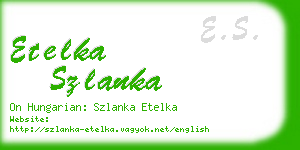 etelka szlanka business card